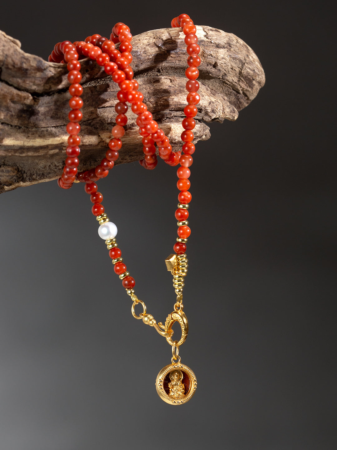 Southern Red Jambhala Necklace | Zensambodhi