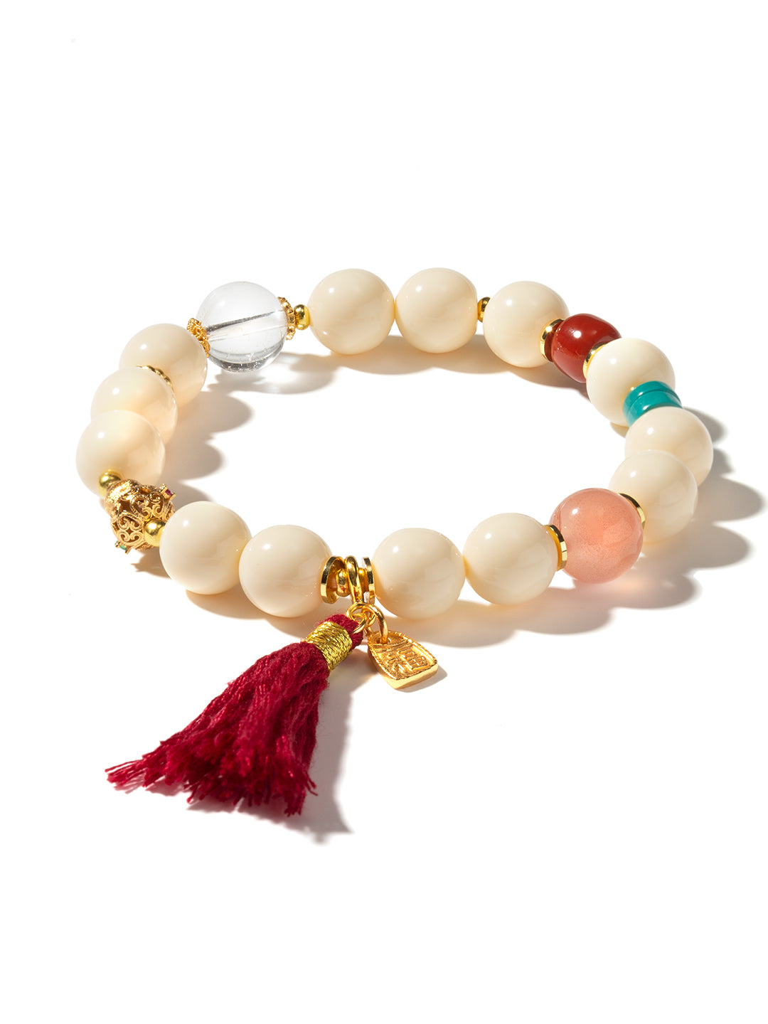 Ivory Nut Southern Red Bracelet | Zensambodhi
