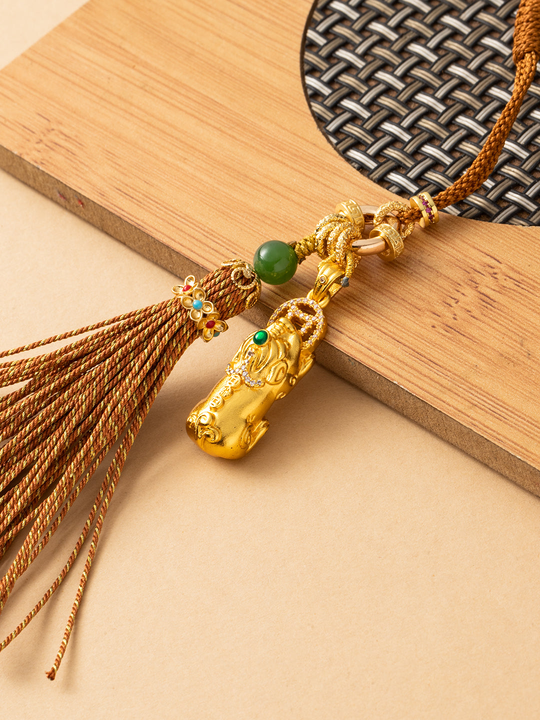 Golden Pixiu Copper Pendant | Zensambodhi