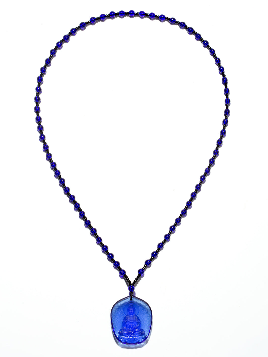Blue Glass Guanyin Bodhisattva Amulet | Zensambodhi