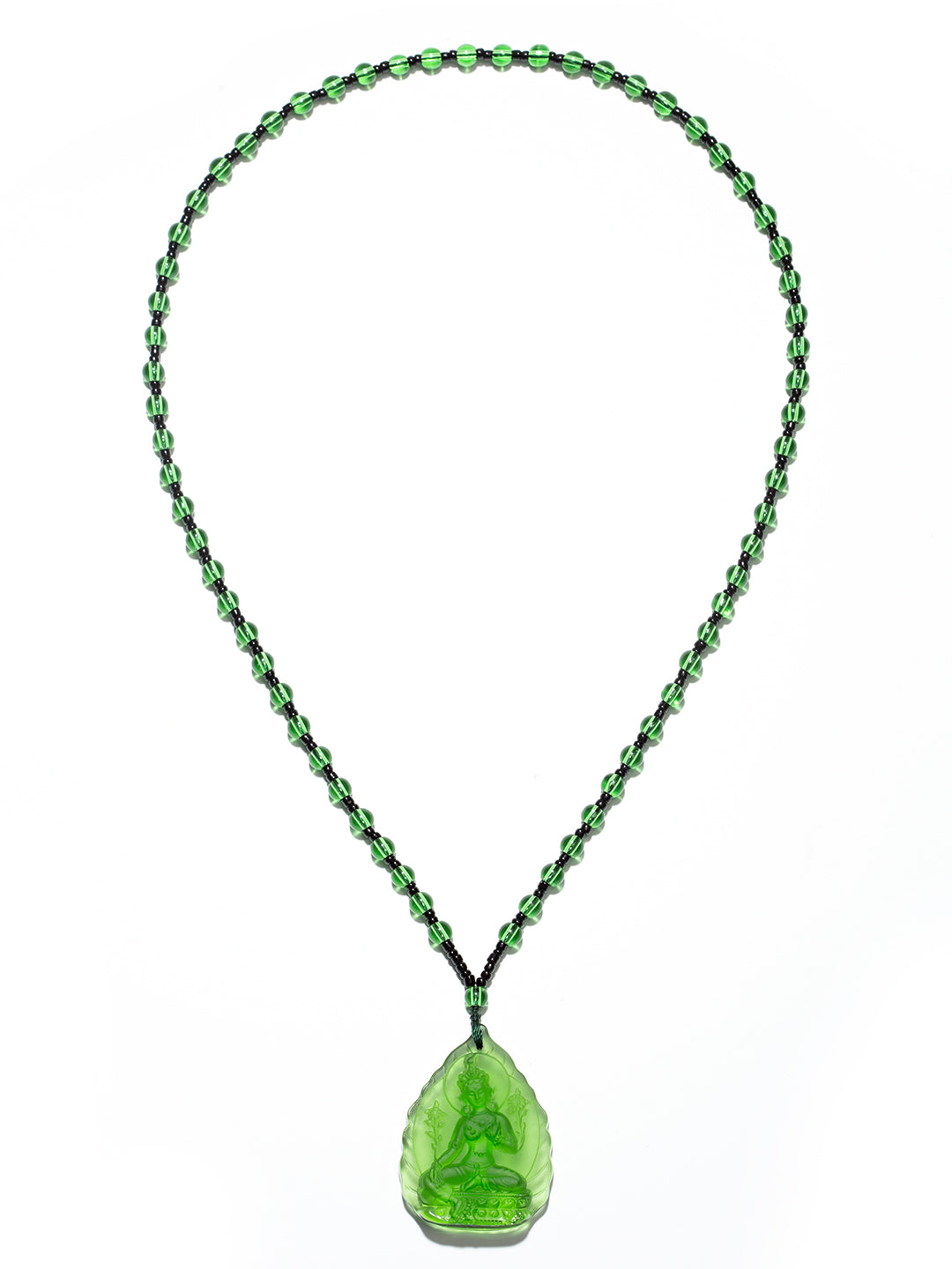 Green Glass Green Tara Amulet | Zensambodhi