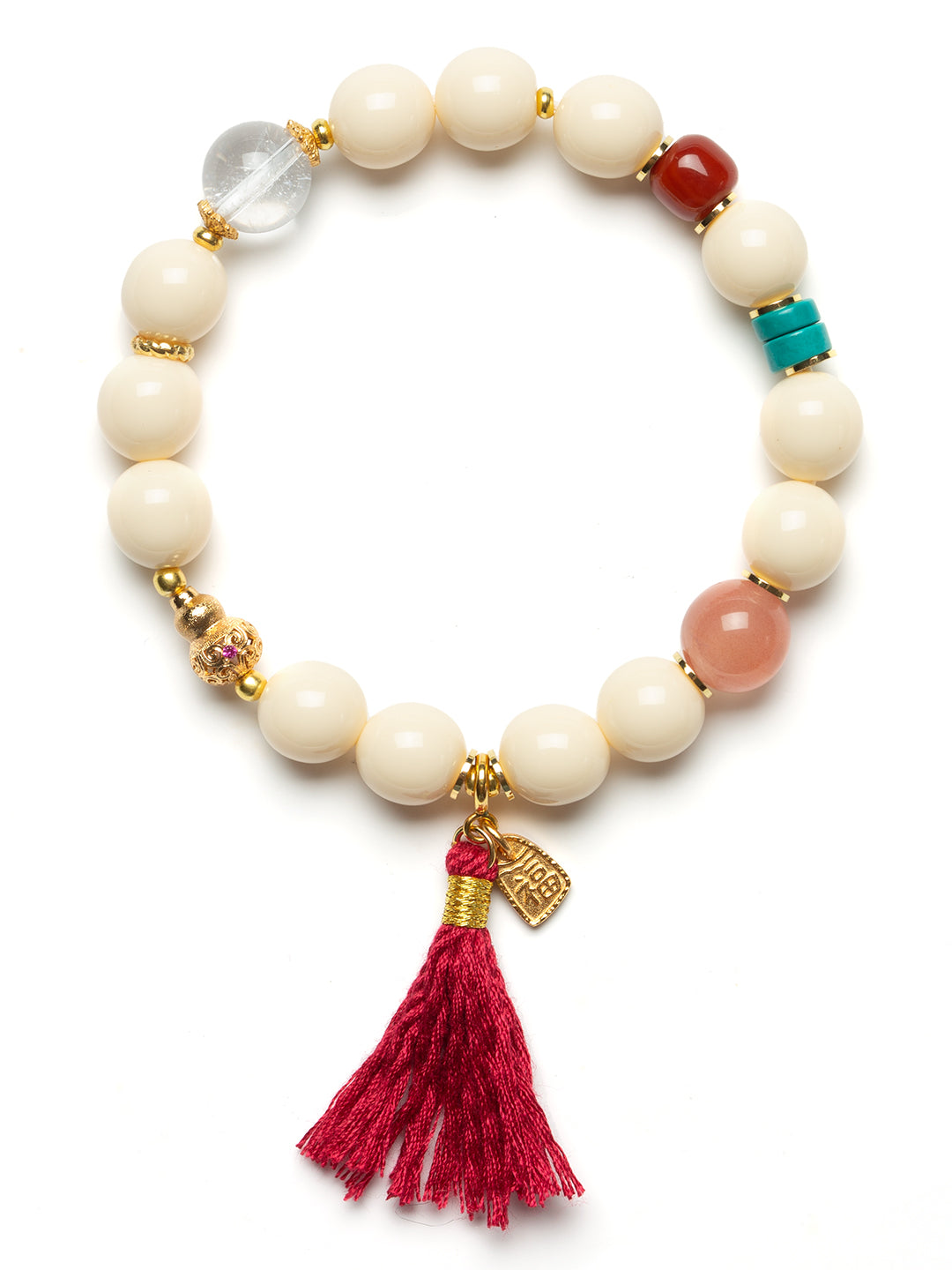 Ivory Nut Southern Red Bracelet | Zensambodhi