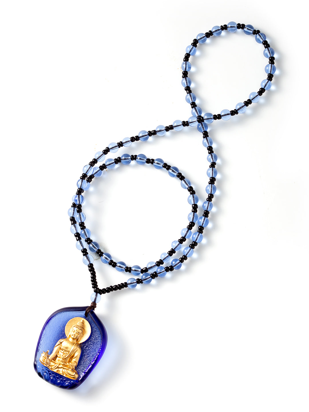 Gilded Glass Medicine Buddha Amulet | Zensambodhi