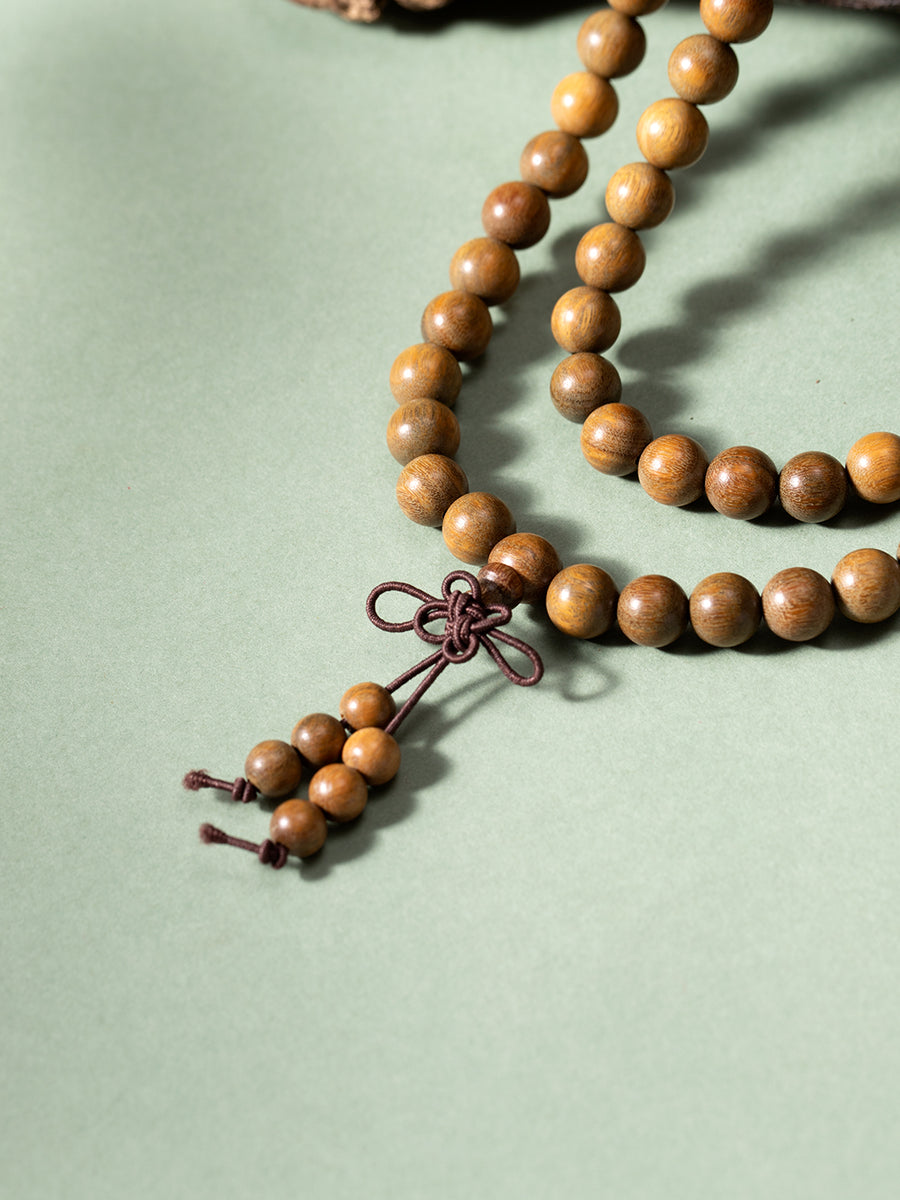 Argentine Green Sandalwood 108-Bead Mala