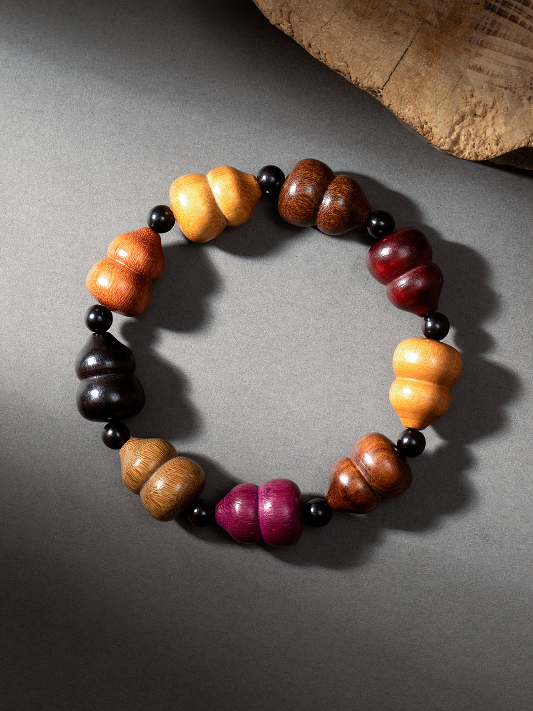 Multiwood Gourd Bracelet