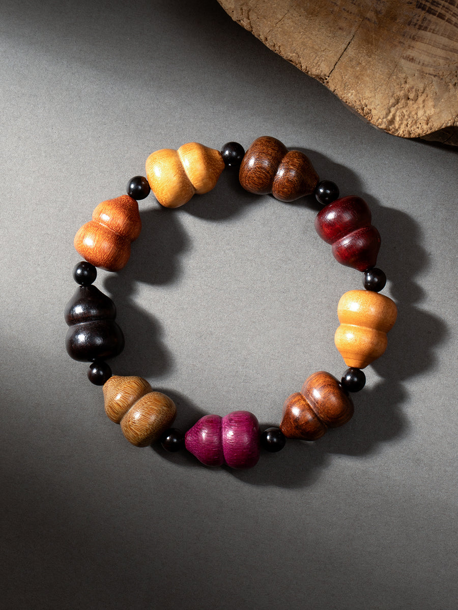 Multiwood Gourd Bracelet