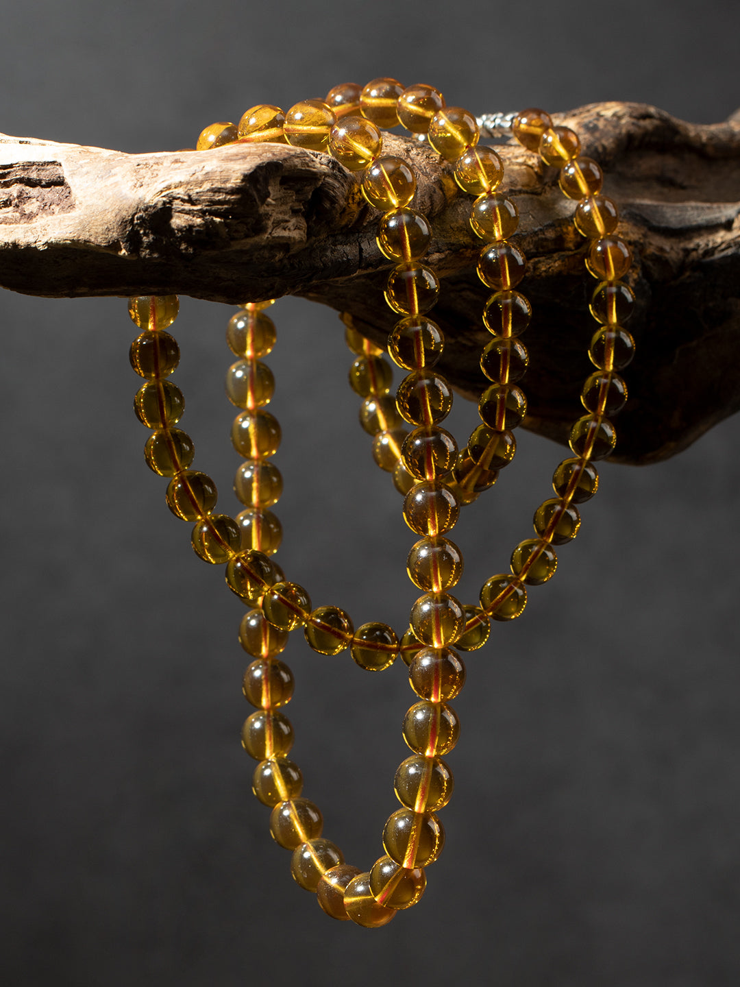 Green Tea Amber Necklace
