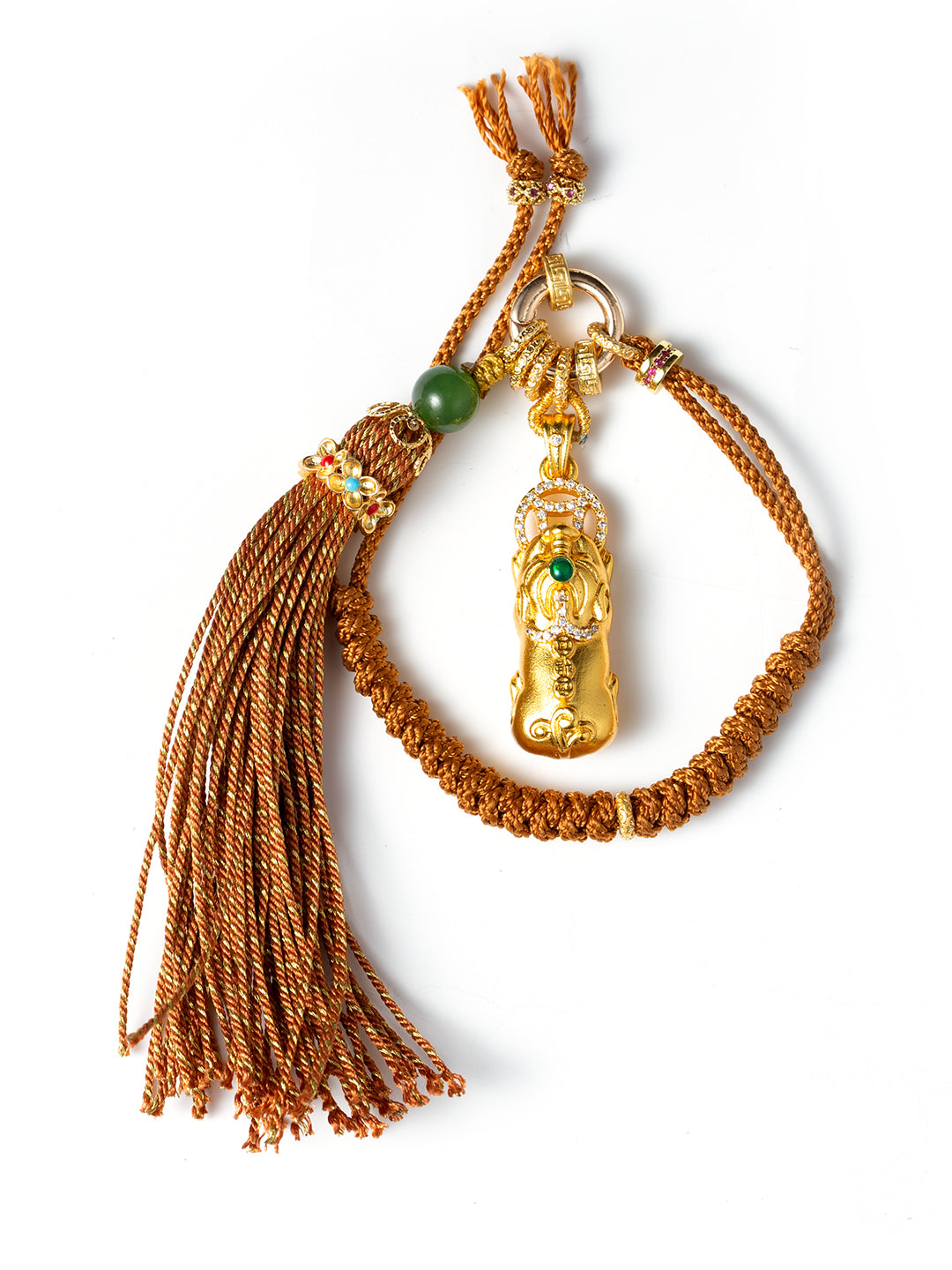 Golden Pixiu Copper Pendant | Zensambodhi
