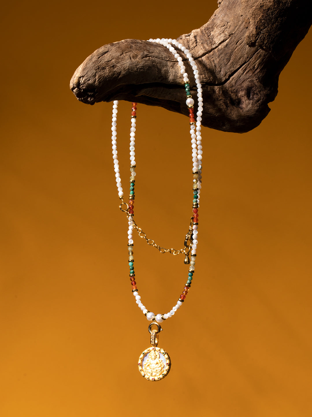 Shell Pearl Jambhala Pendant | Zensambodhi