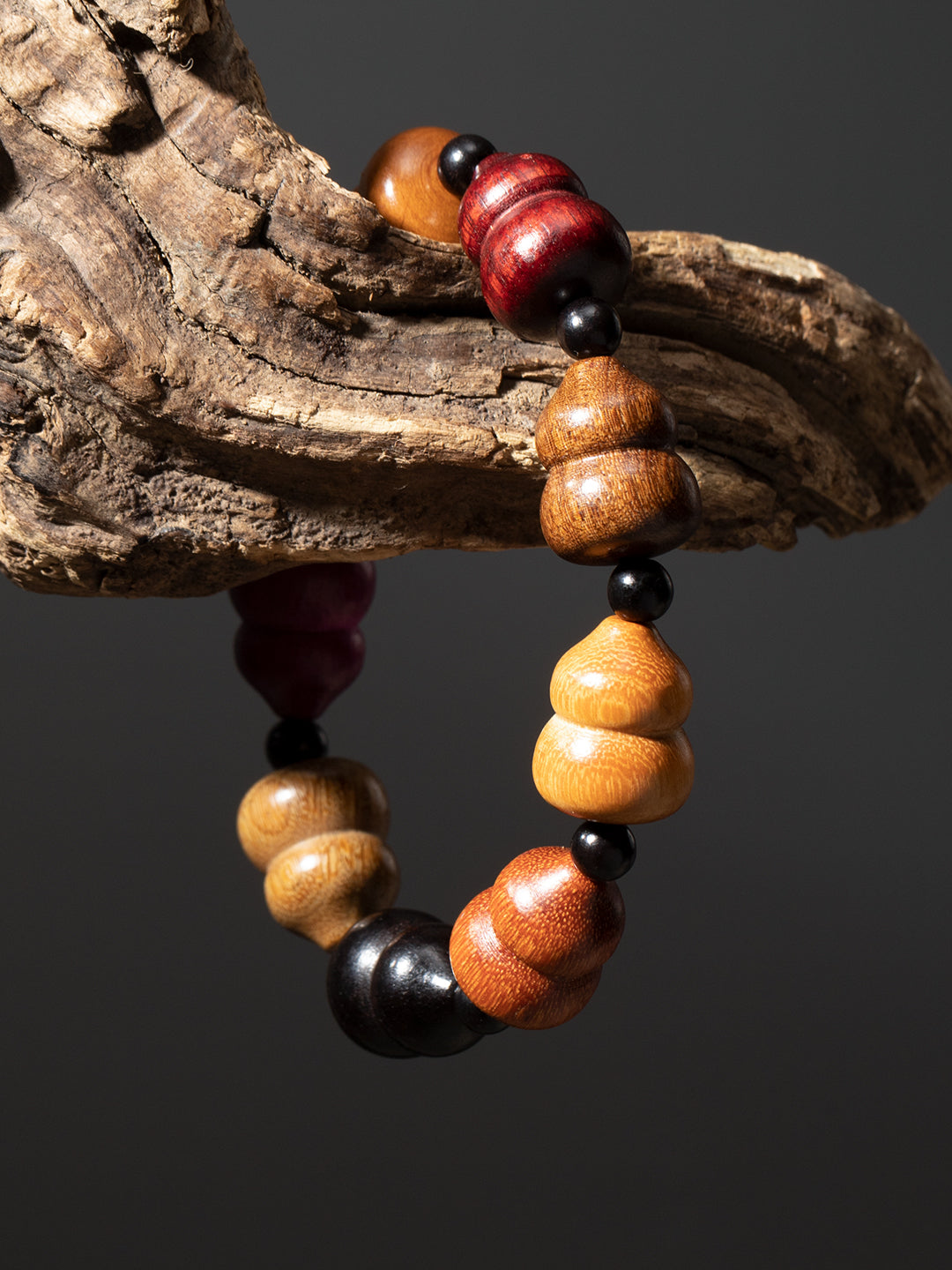 Multiwood Gourd Bracelet