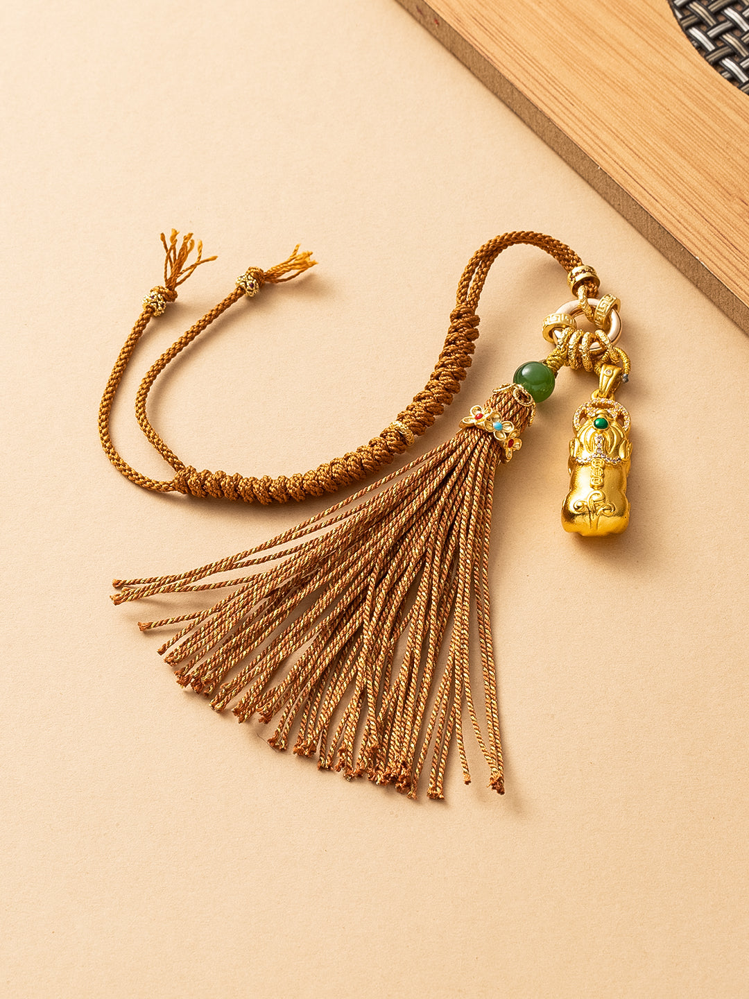 Golden Pixiu Copper Pendant | Zensambodhi