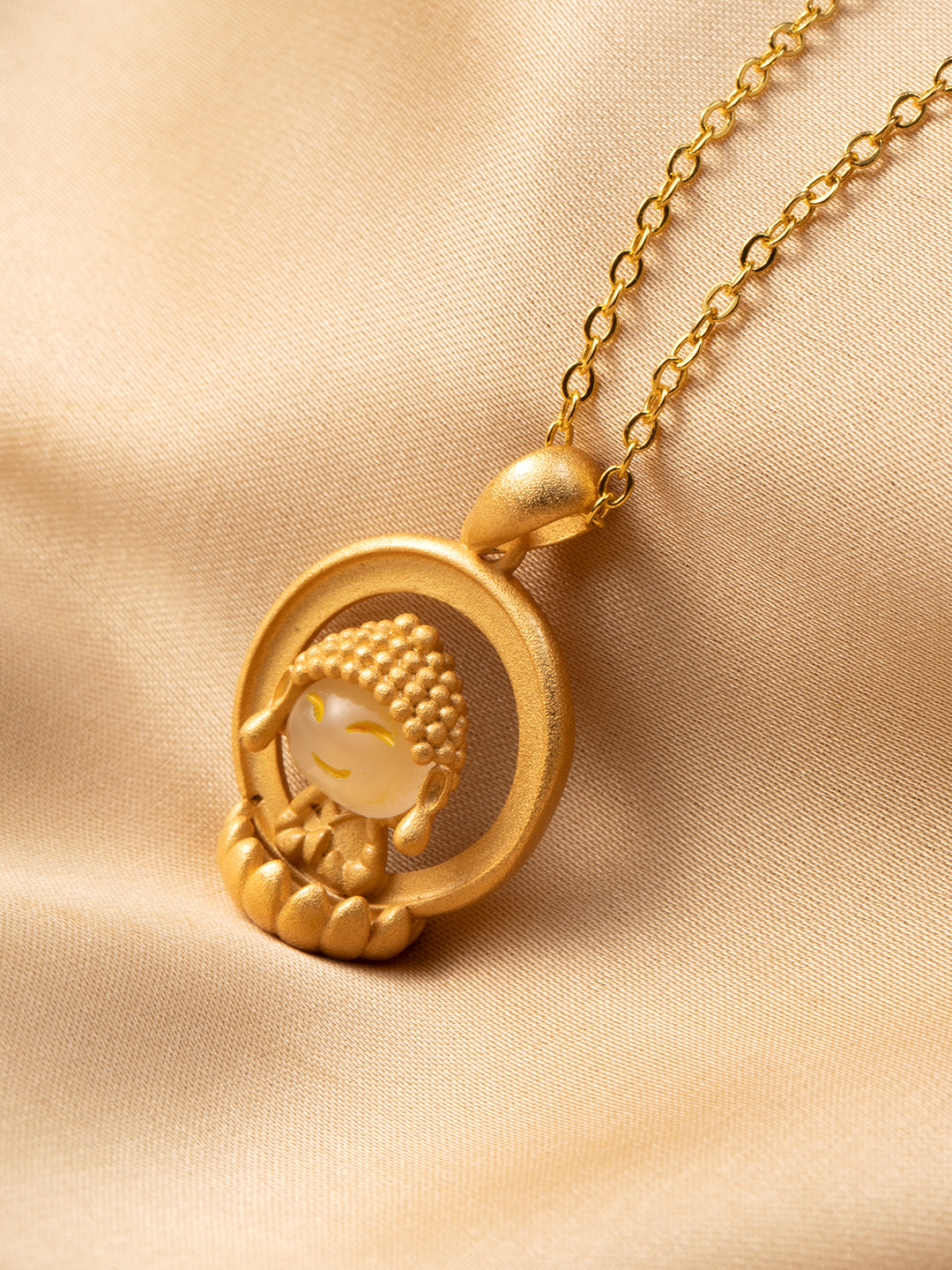 Mini Hetian Jade Buddha Pendant