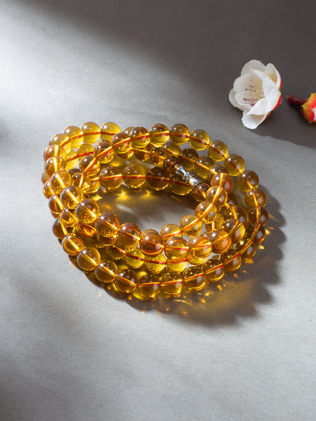Green Tea Amber Necklace