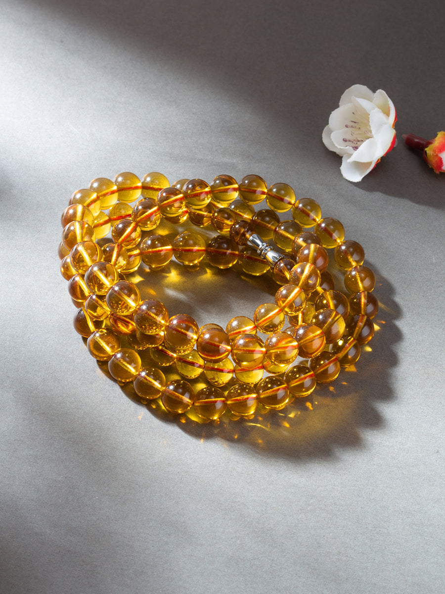 Green Tea Amber Necklace