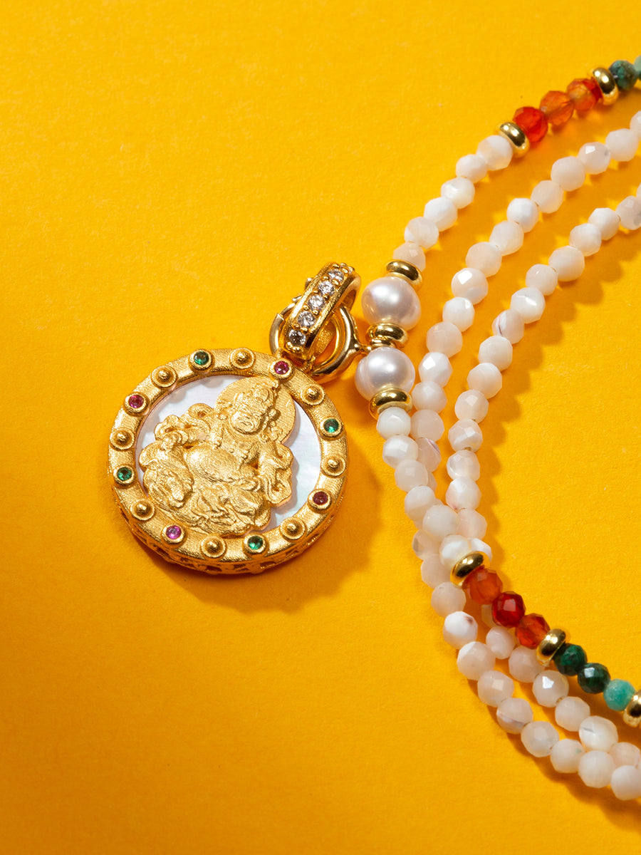 Shell Pearl Jambhala Pendant | Zensambodhi