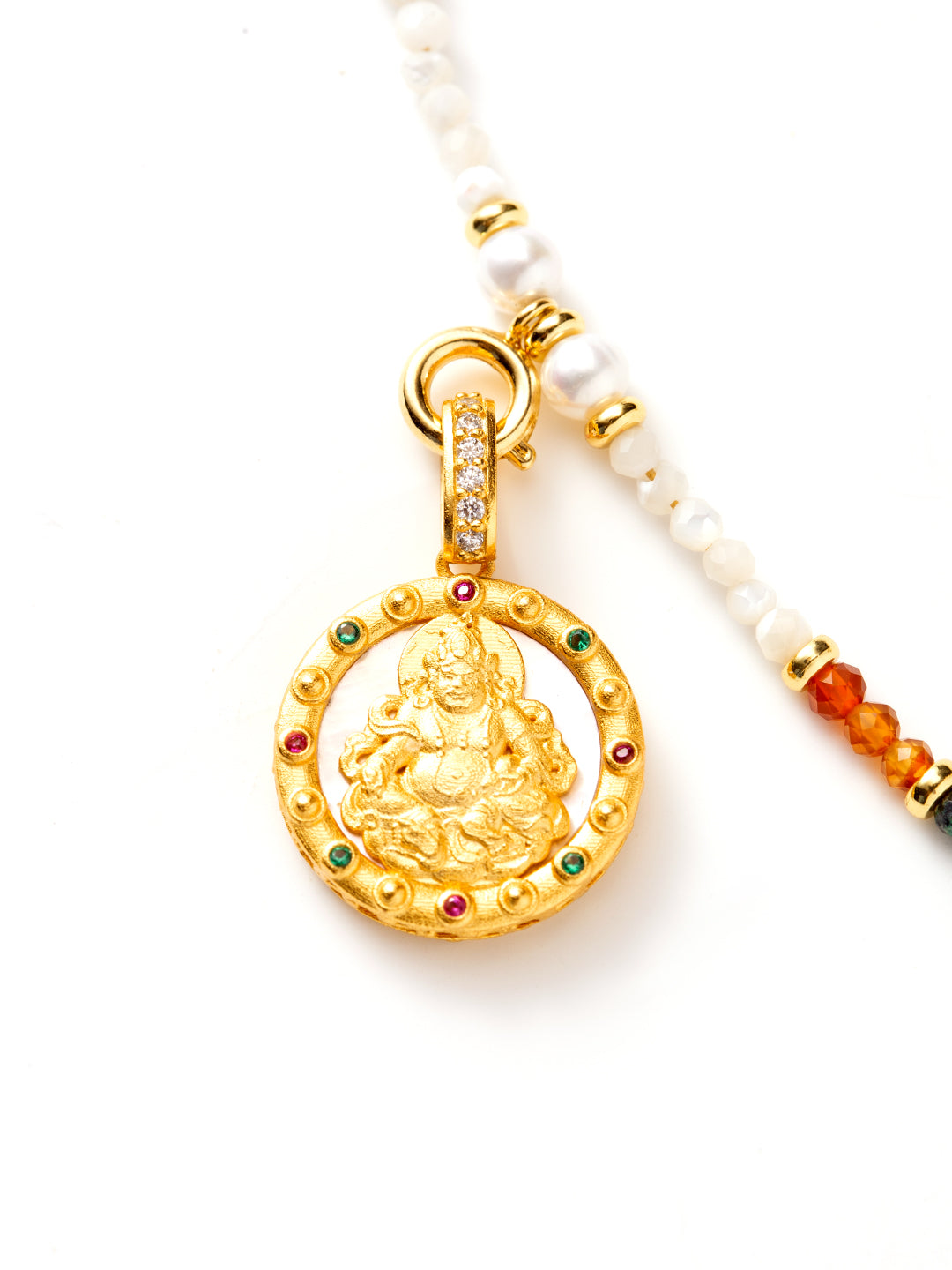 Shell Pearl Jambhala Pendant | Zensambodhi