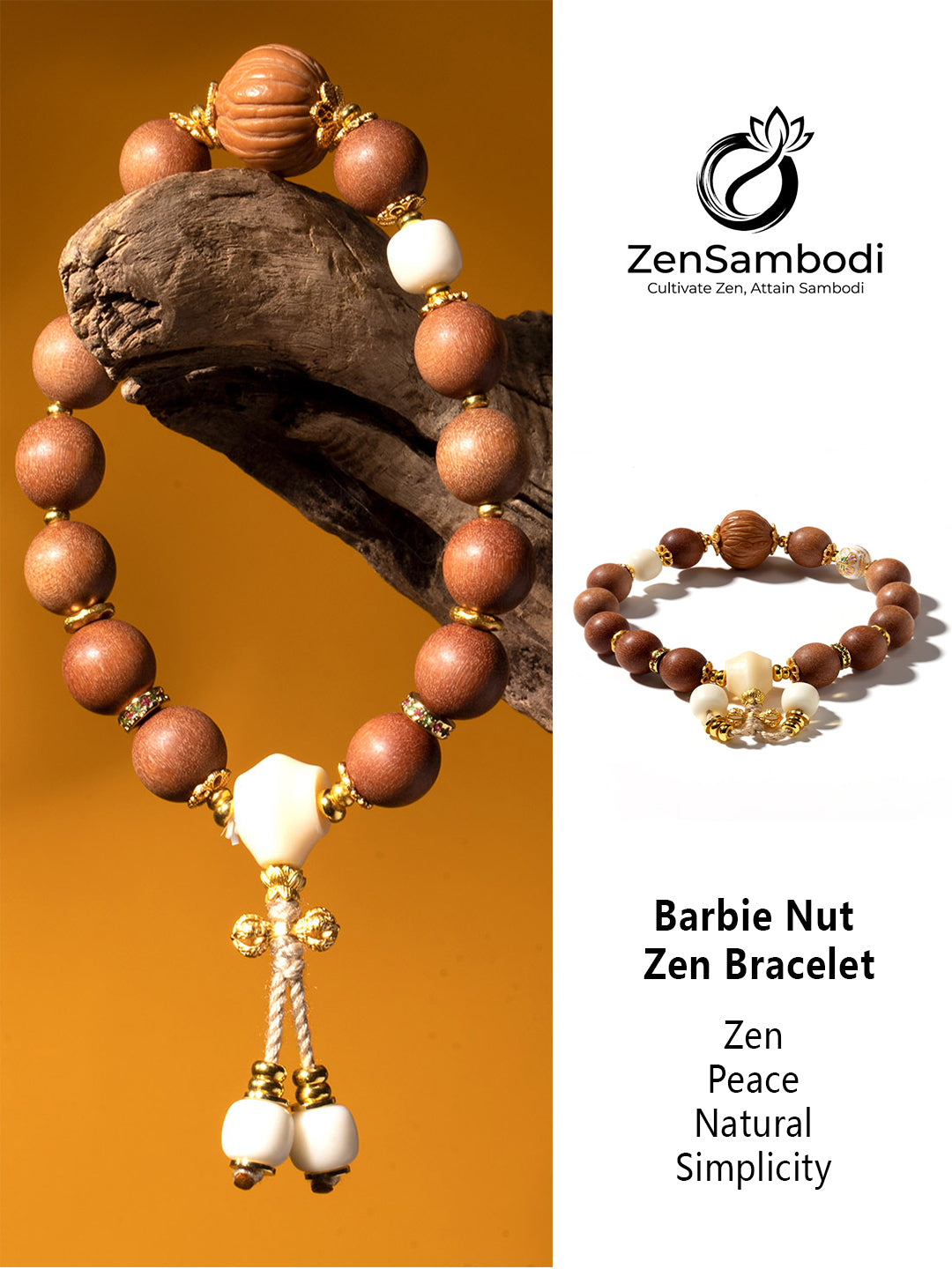 Barbie Nut Zen Bracelet | Zensambodhi