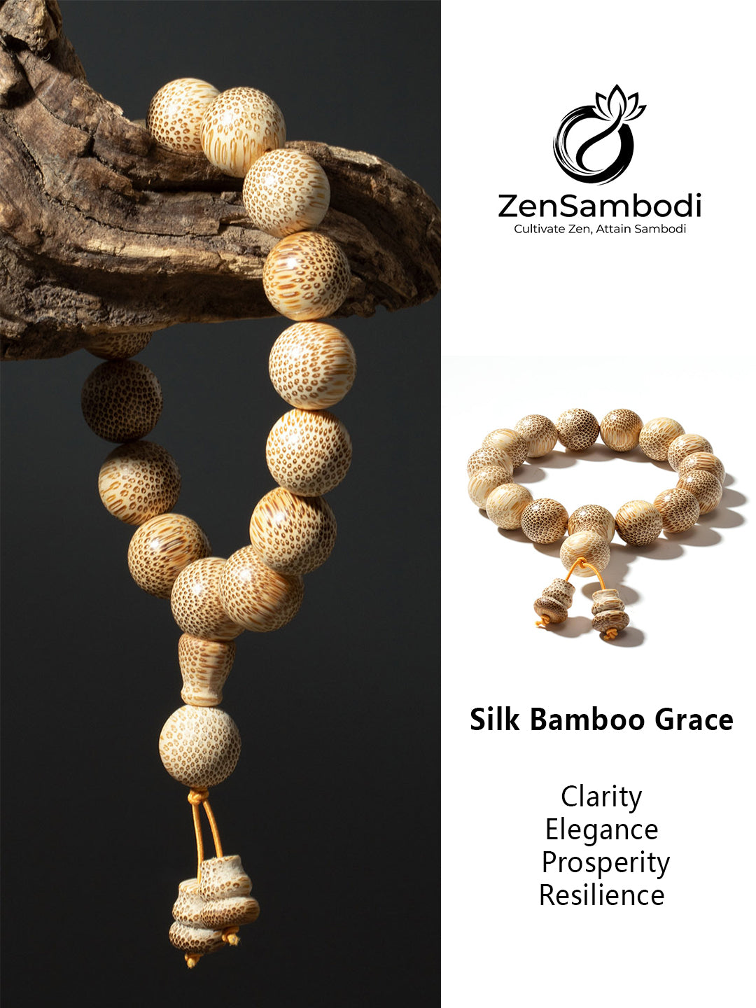 Golden Thread Bamboo Bracelet