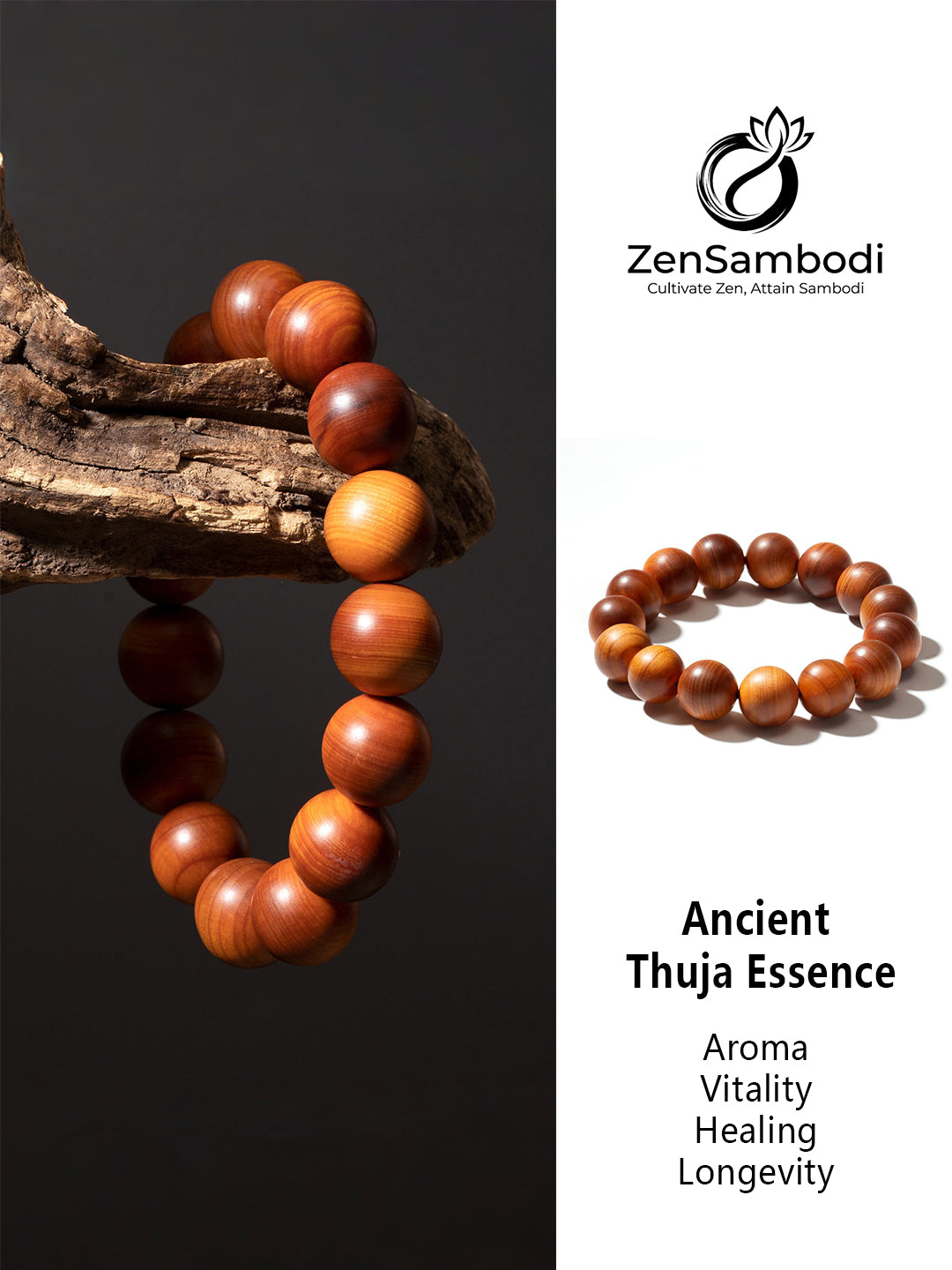 Aged Ya Bai Wood Bracelet