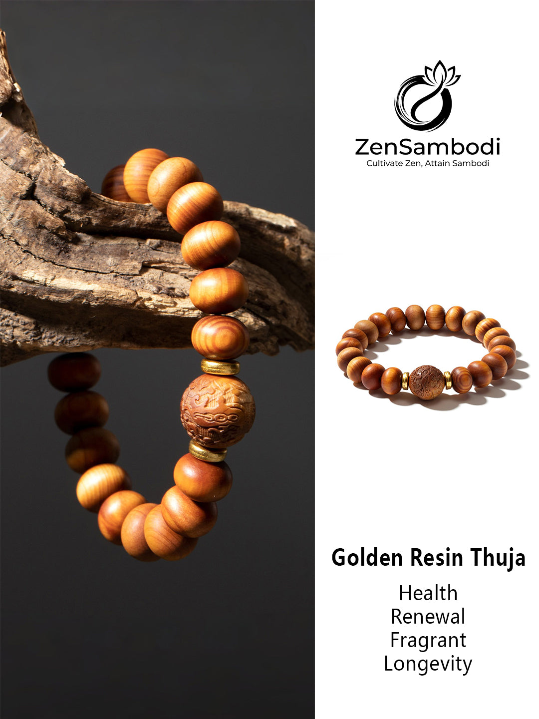 High-Oil Ya Bai Wood Bracelet